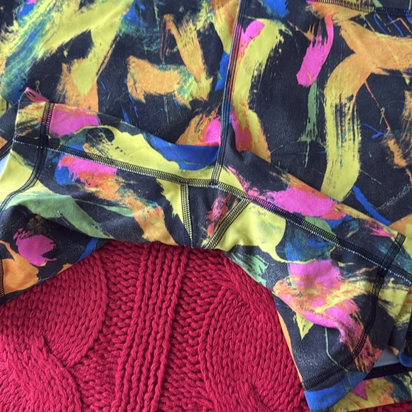 Lululemon Wunder Train High-Rise Short 6" Undertone Black Multi Sz 14! - Picture 5 of 8